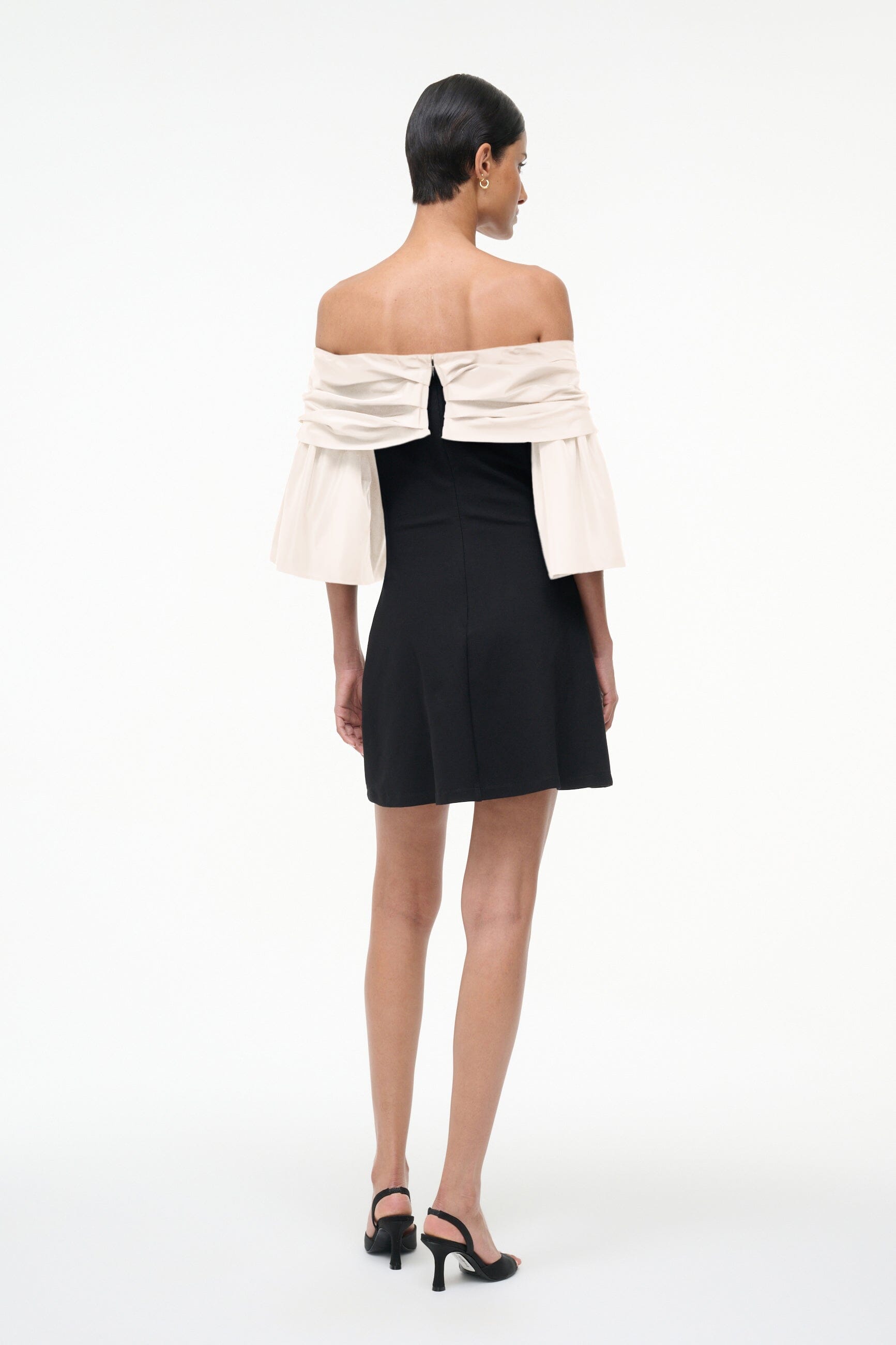 HARPER DRESS BLACK IVORY - STAUD near me