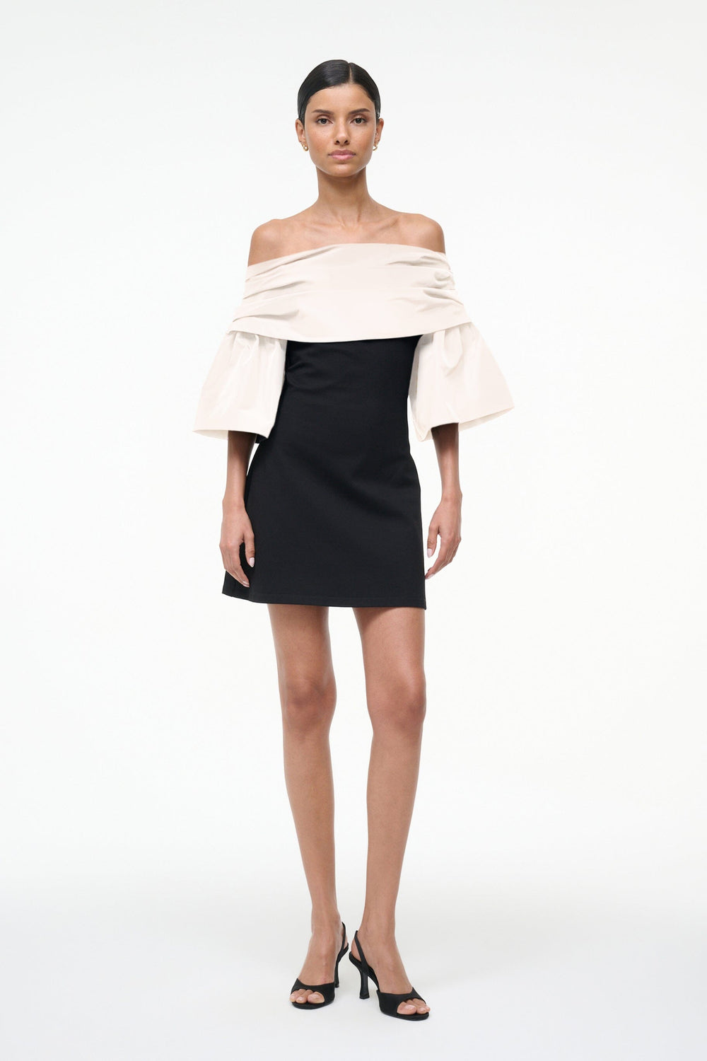 HARPER DRESS BLACK IVORY - STAUD near me