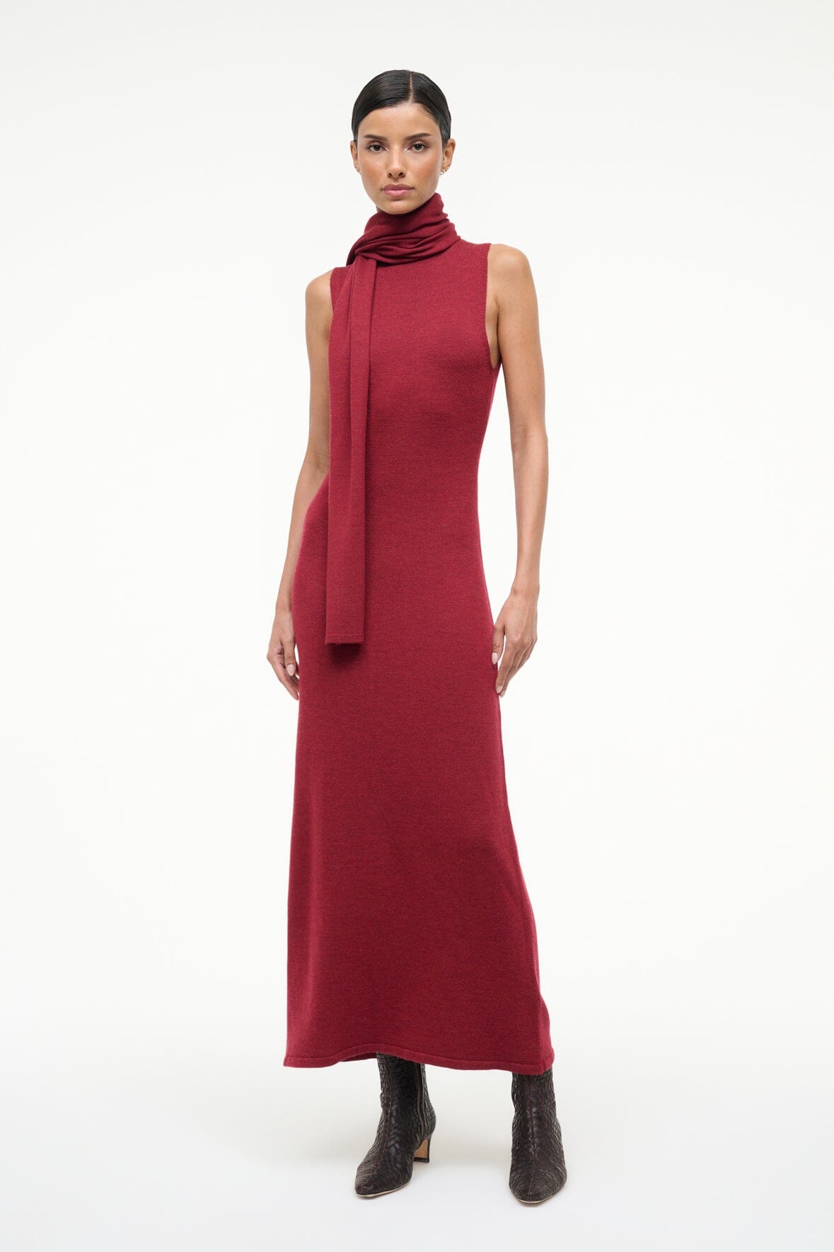 CANAL MIDI DRESS SANGRIA - STAUD near me