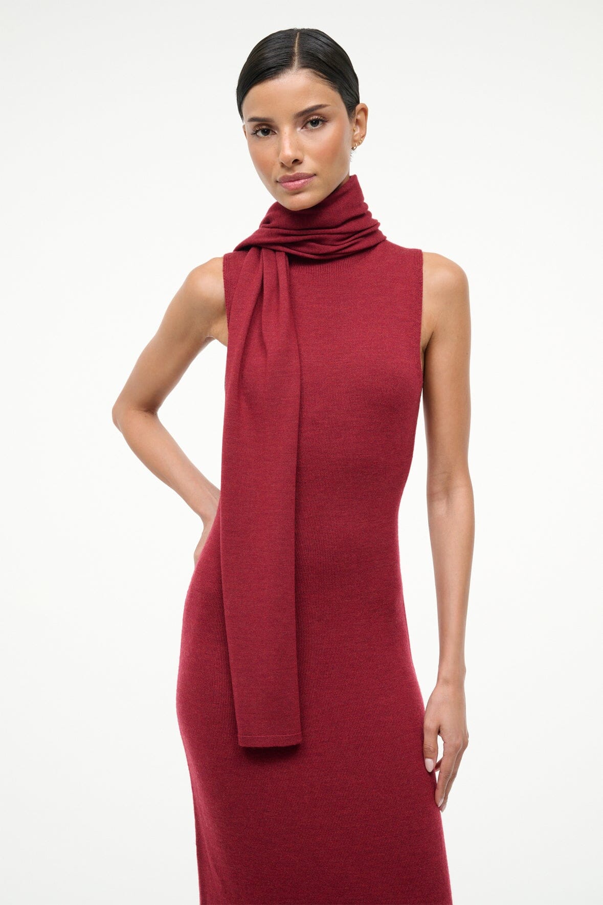 CANAL MIDI DRESS SANGRIA - STAUD near me