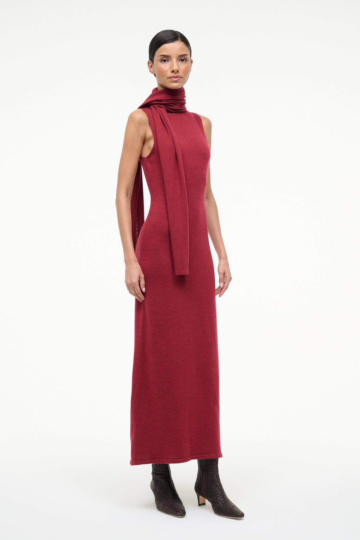 CANAL MIDI DRESS SANGRIA - STAUD near me