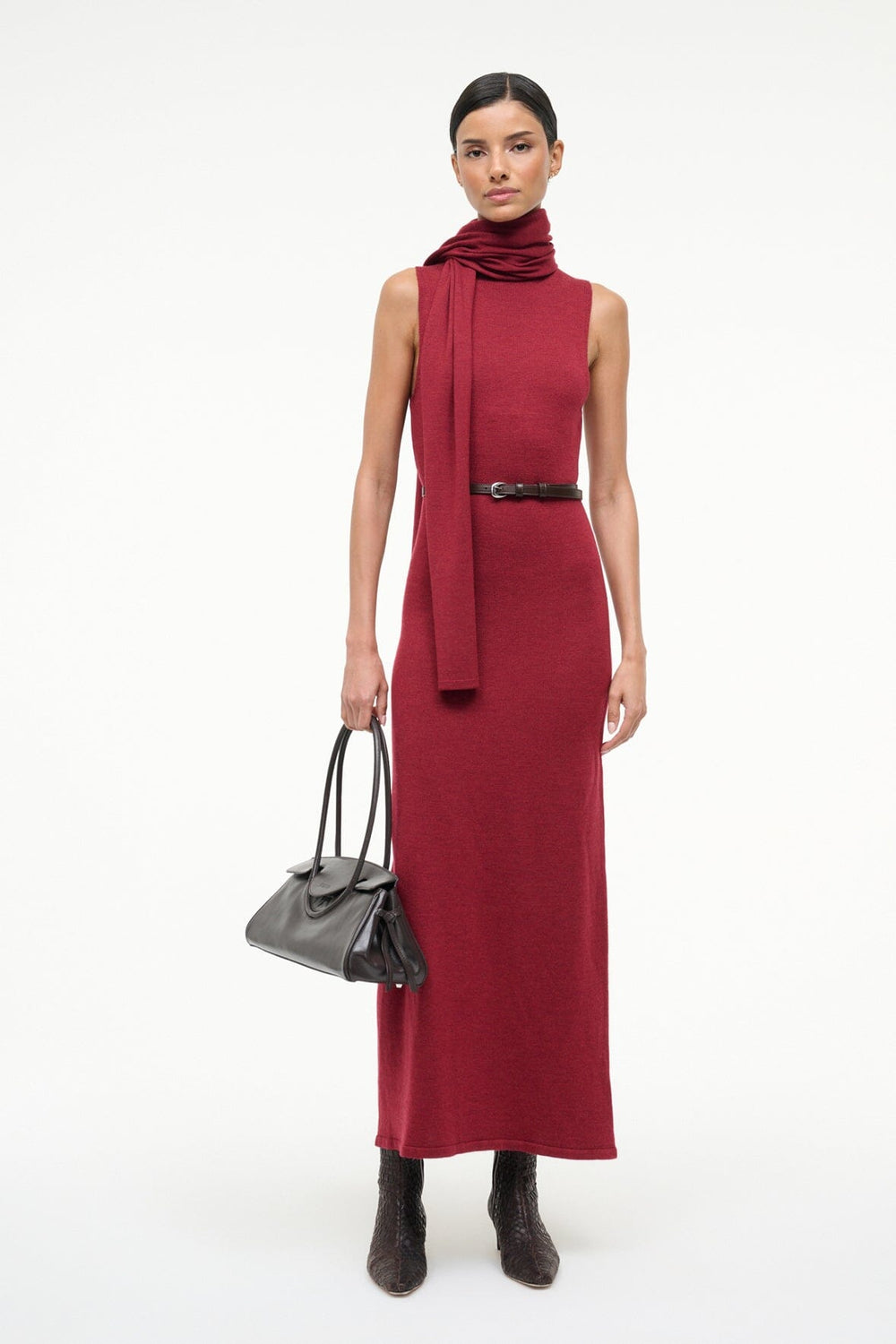 CANAL MIDI DRESS SANGRIA - STAUD near me