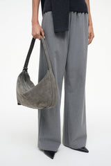 LARGE DEMY SHOULDER BAG STORM SUEDE - STAUD sale