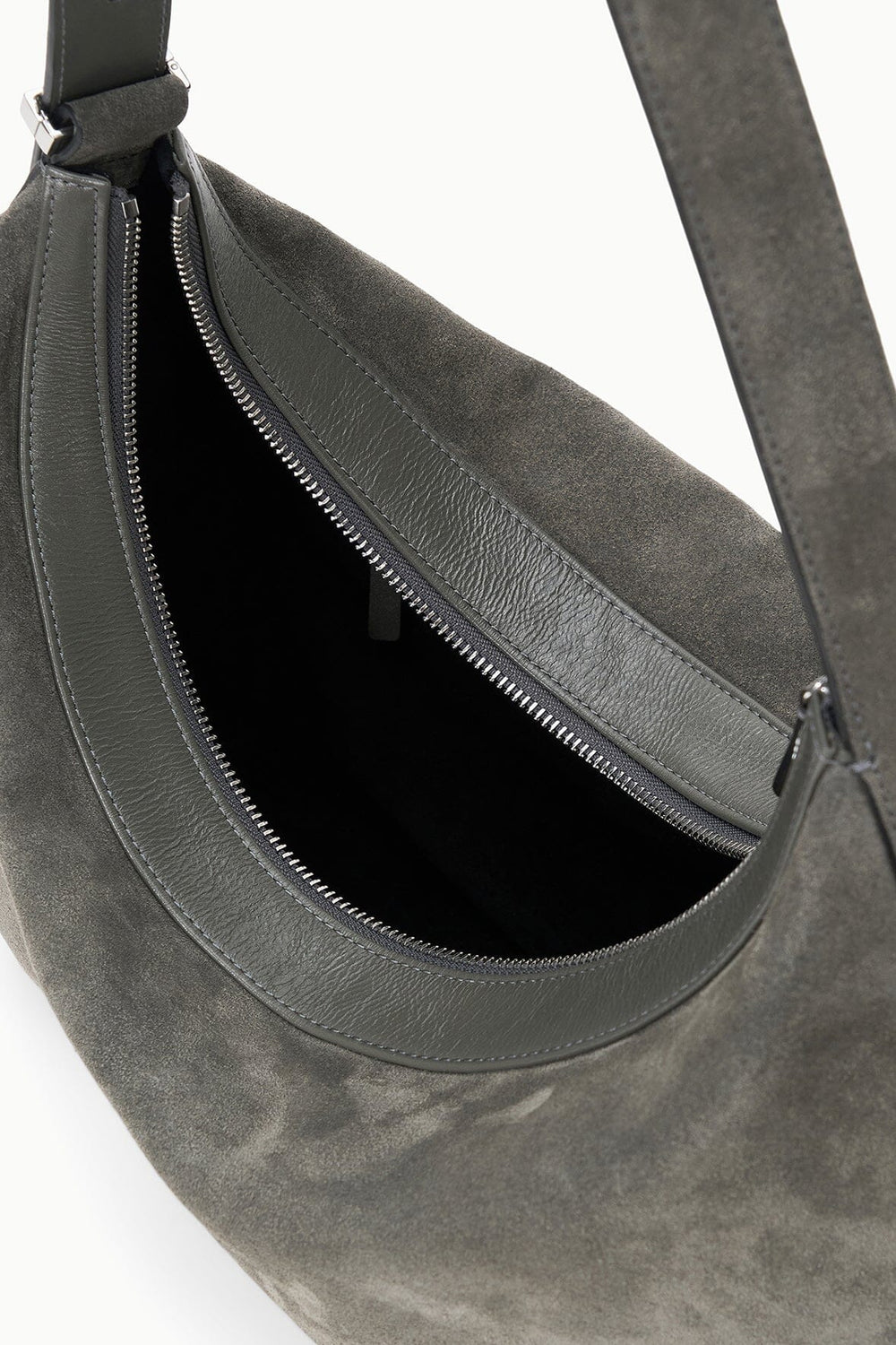 LARGE DEMY SHOULDER BAG STORM SUEDE - STAUD sale