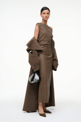 PHARE LEATHER DRESS TRUFFLE - STAUD outlet