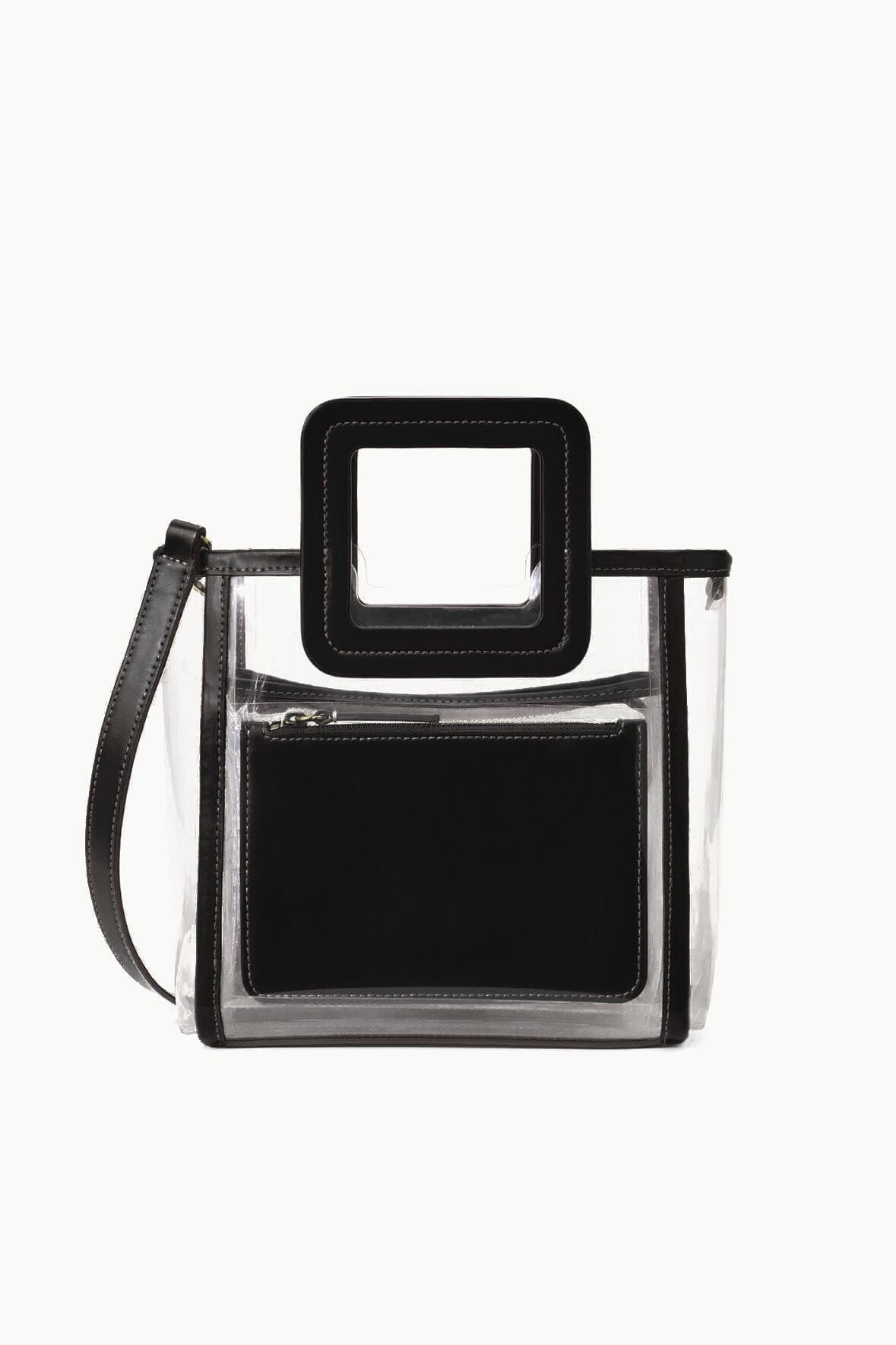 STADIUM MINI SHIRLEY BAG CLEAR BLACK - STAUD outlet