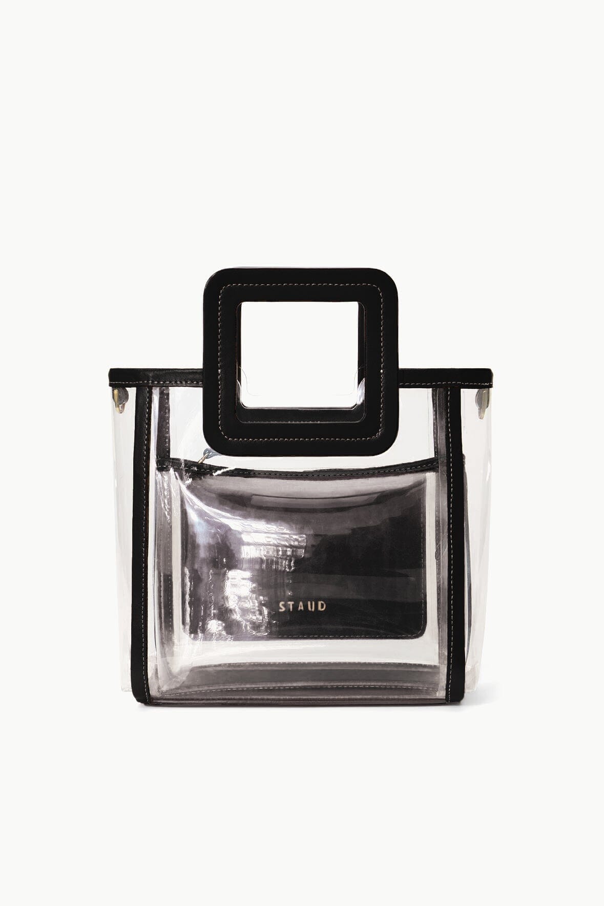 STADIUM MINI SHIRLEY BAG CLEAR BLACK - STAUD outlet