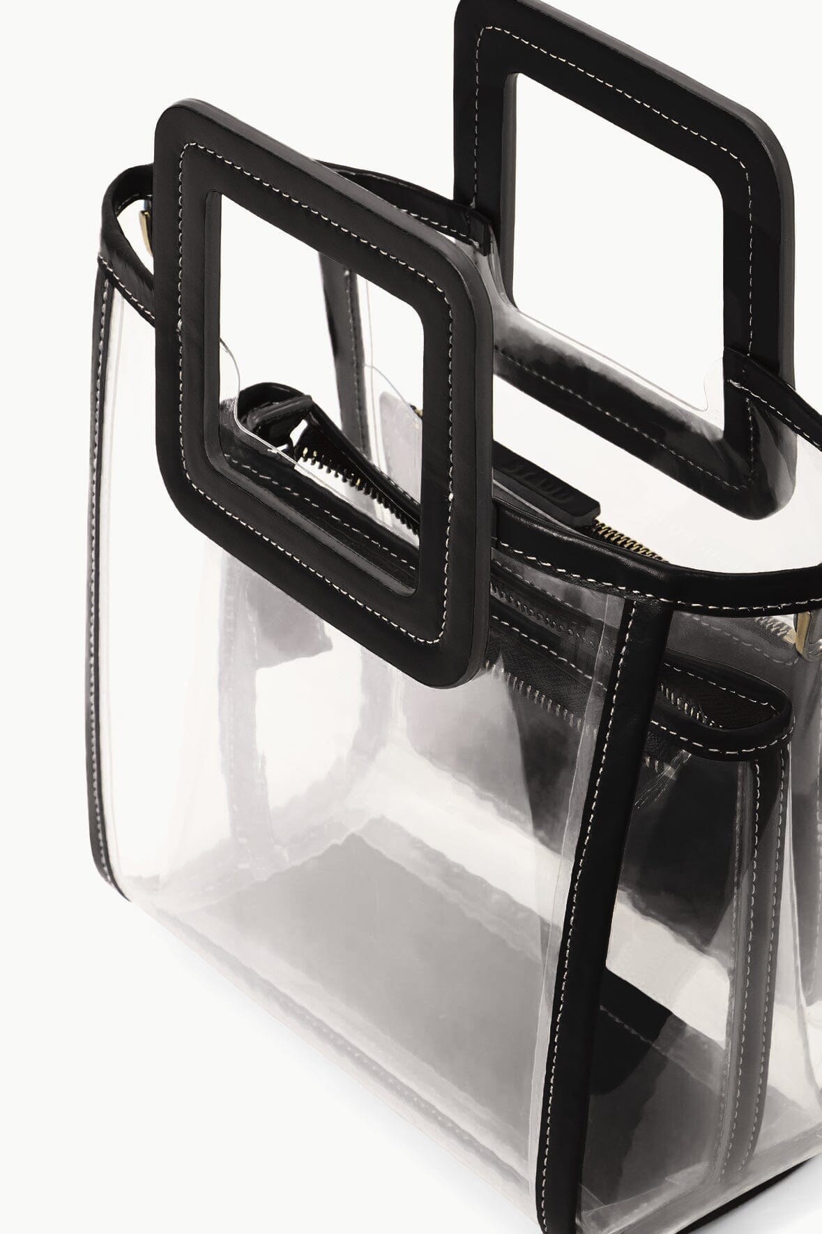STADIUM MINI SHIRLEY BAG CLEAR BLACK - STAUD outlet