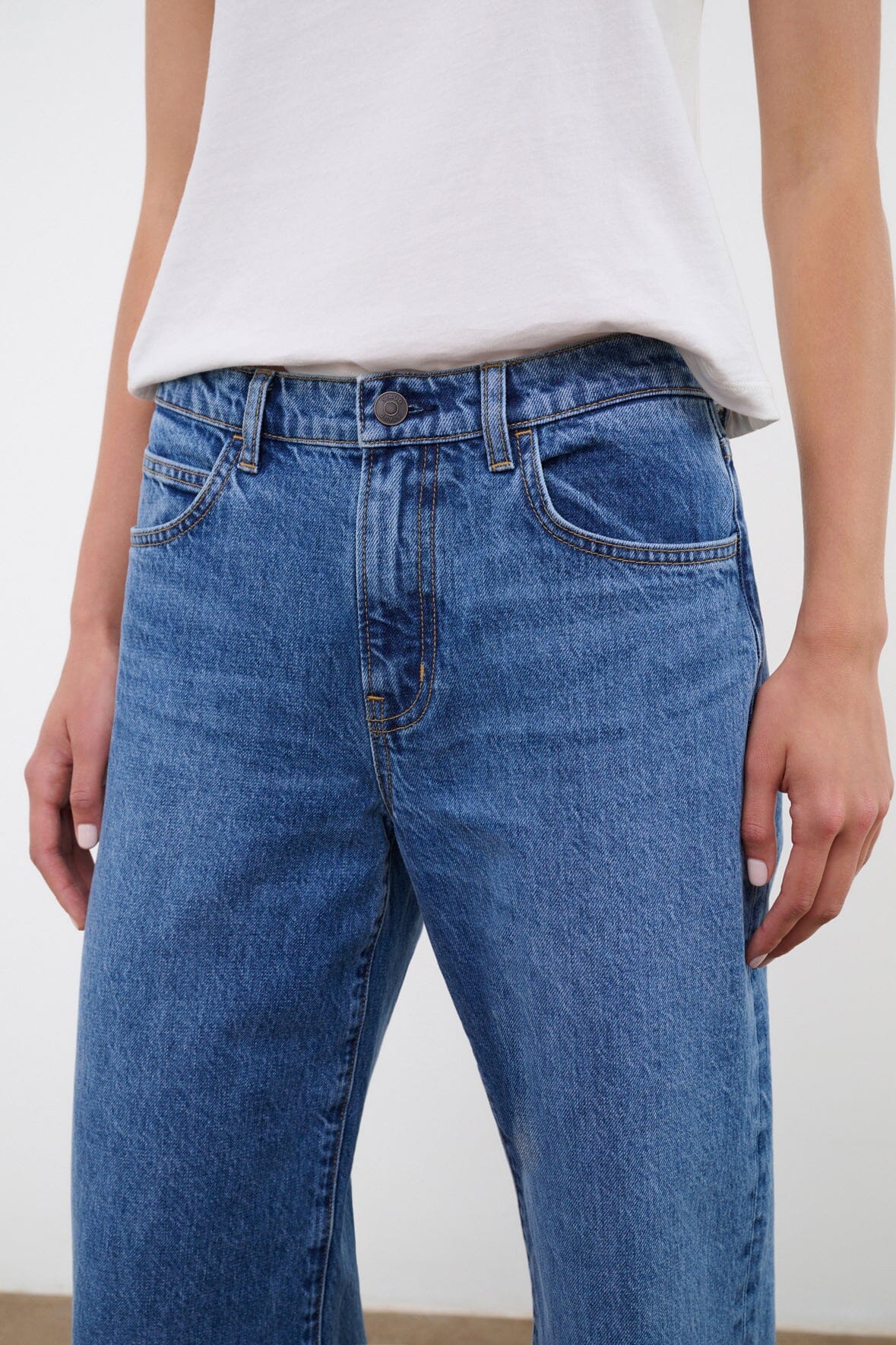 GUS RELAXED JEAN VINTAGE WASH - STAUD for sale