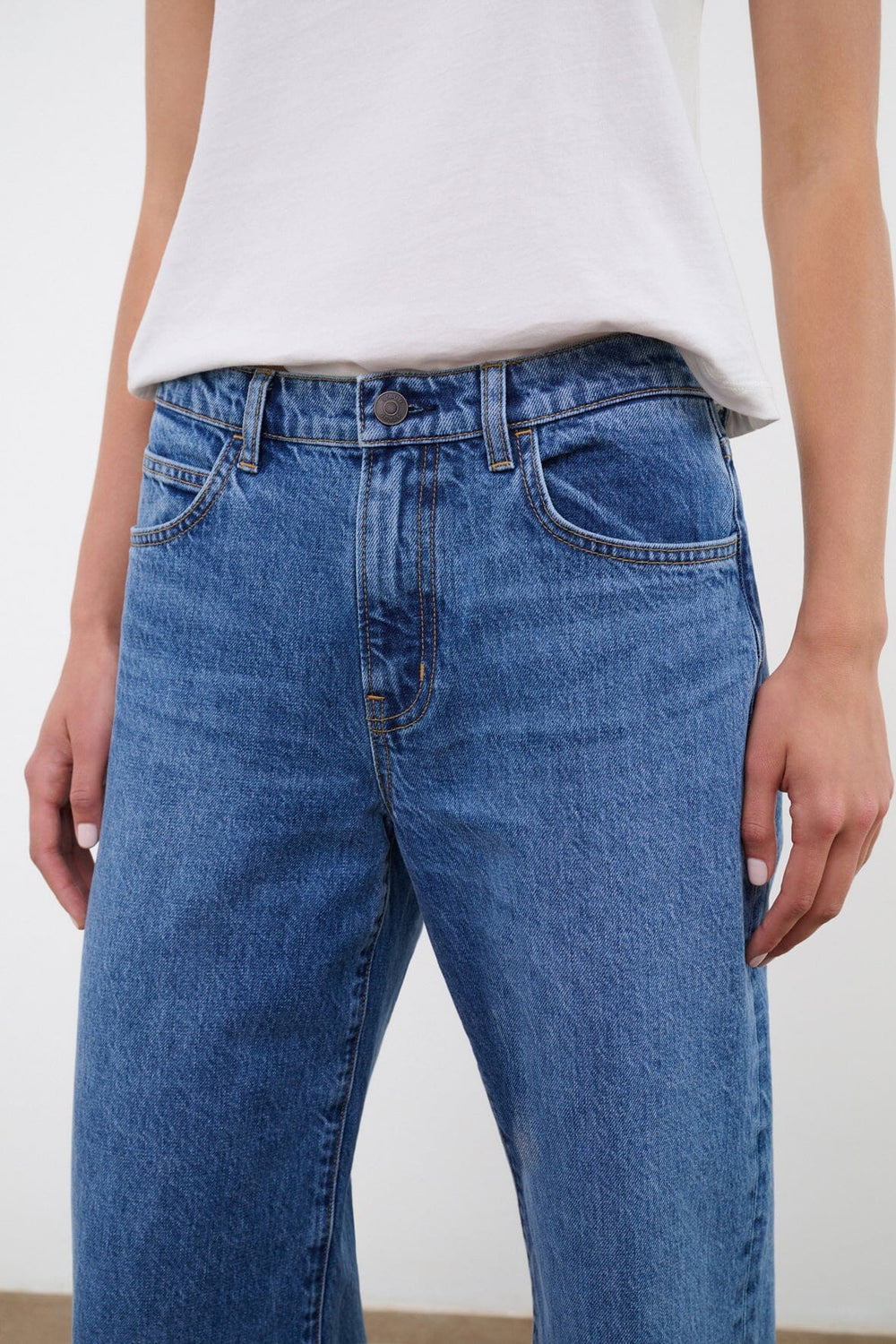 GUS RELAXED JEAN VINTAGE WASH - STAUD for sale
