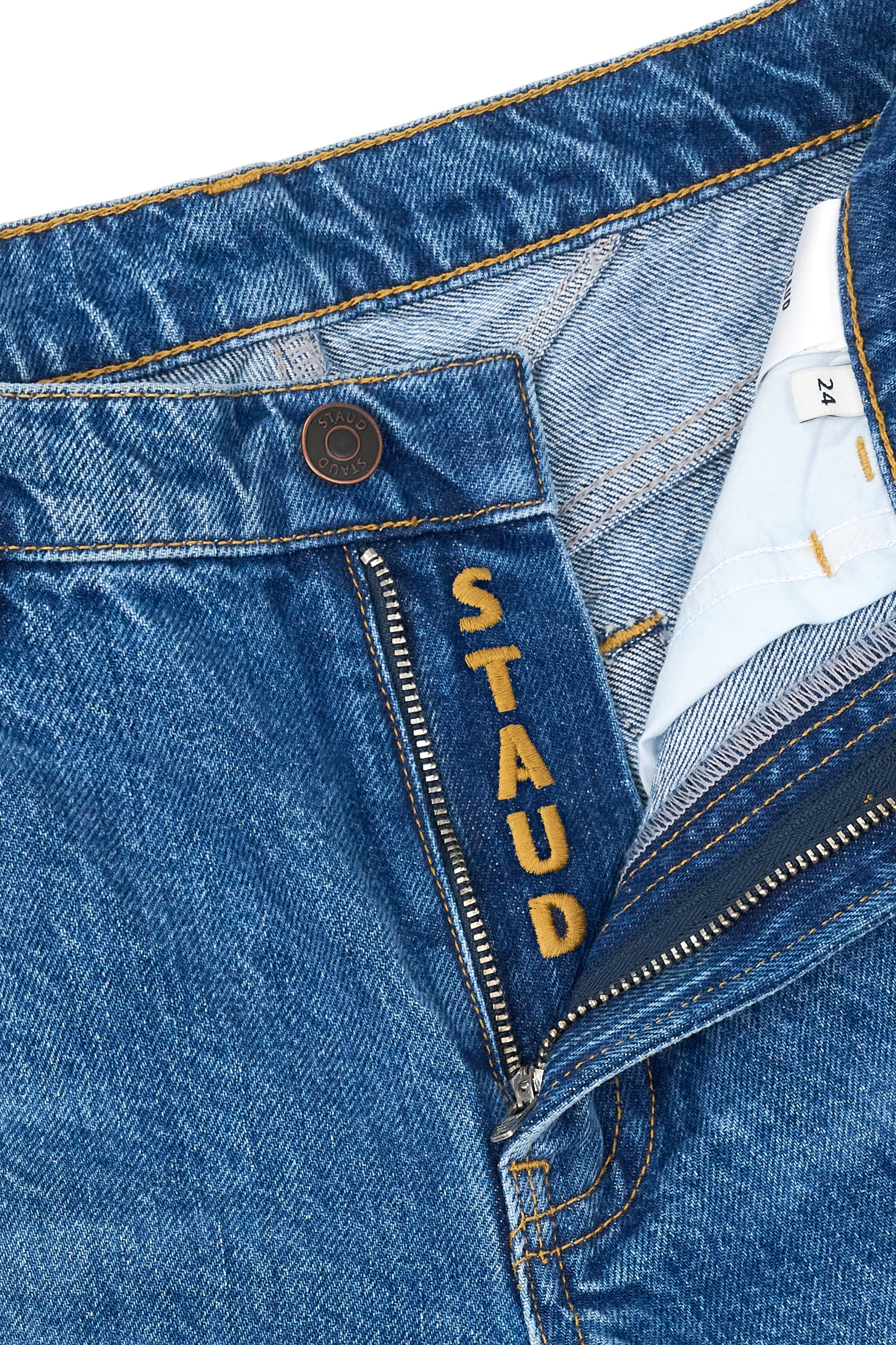 GUS RELAXED JEAN VINTAGE WASH - STAUD for sale