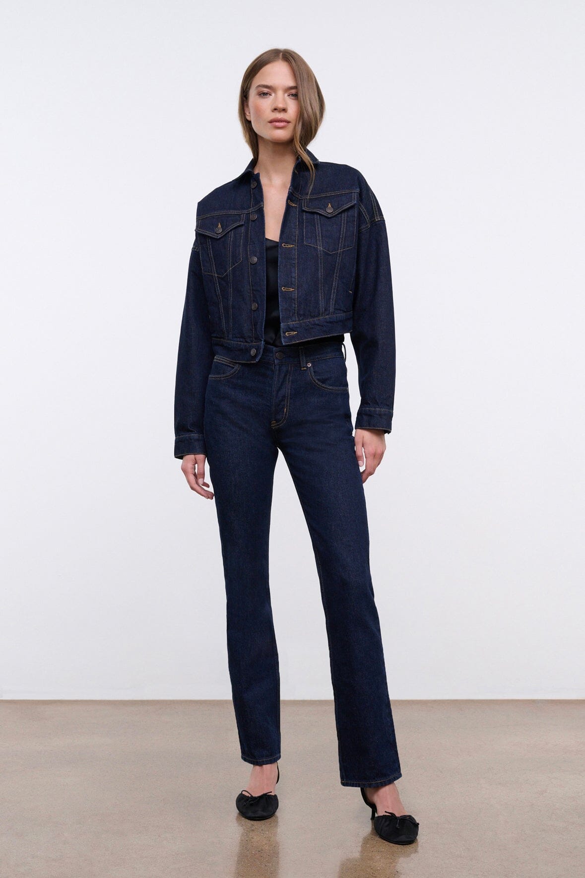 TEDDY STRAIGHT JEAN INDIGO - STAUD near me