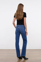 TEDDY STRETCH STRAIGHT JEAN STONE BLUE - STAUD near me