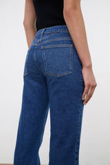 TEDDY STRETCH STRAIGHT JEAN STONE BLUE - STAUD near me