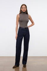 LEO HIGH RISE JEAN INDIGO - STAUD US