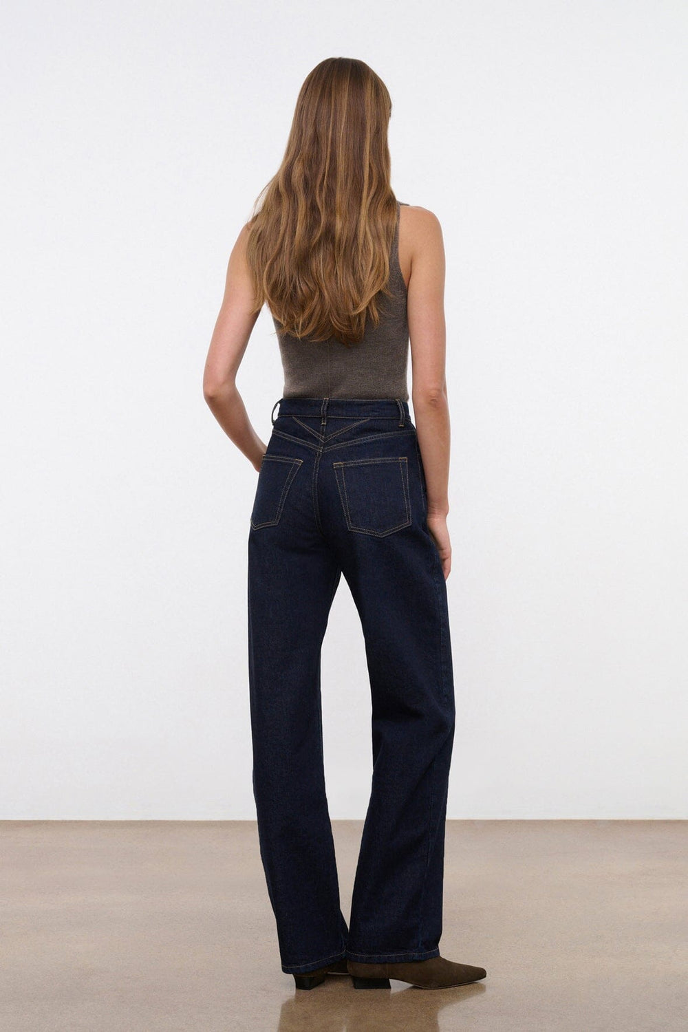 LEO HIGH RISE JEAN INDIGO - STAUD US