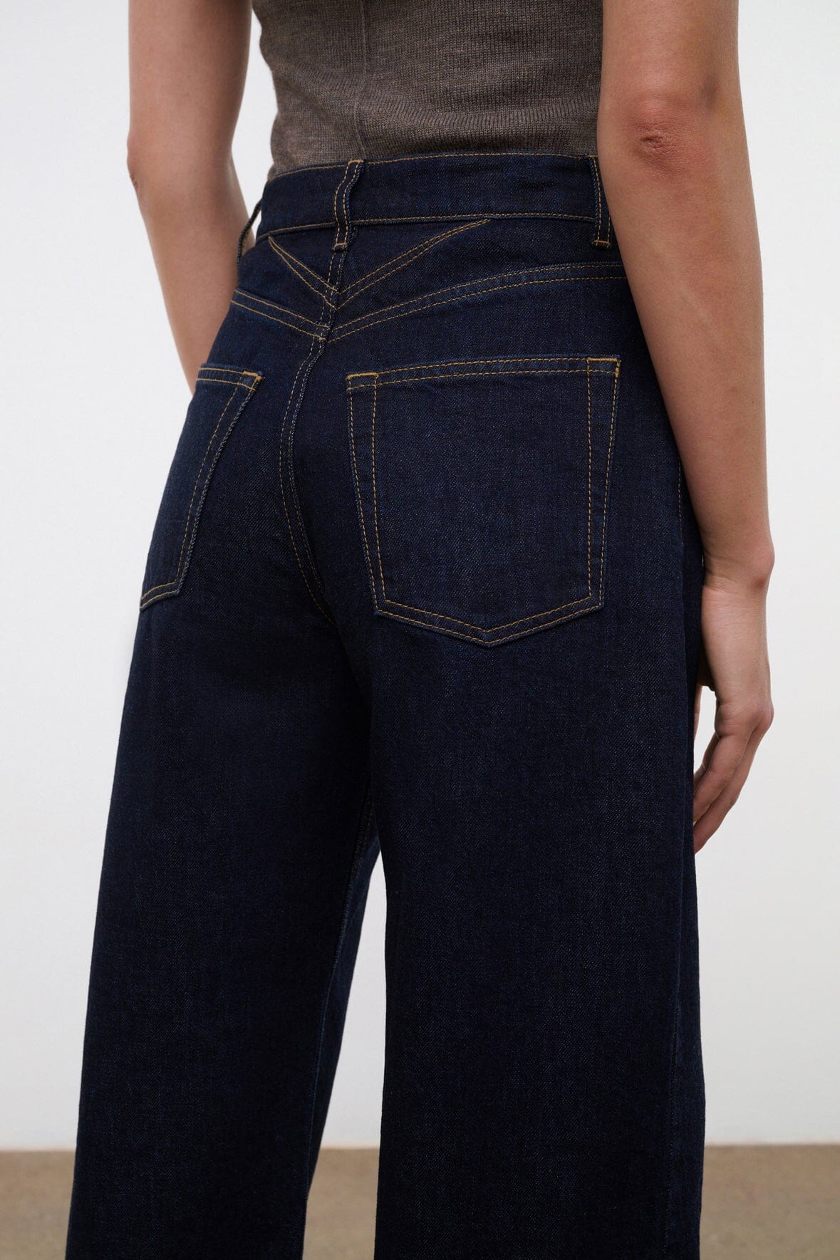 LEO HIGH RISE JEAN INDIGO - STAUD US