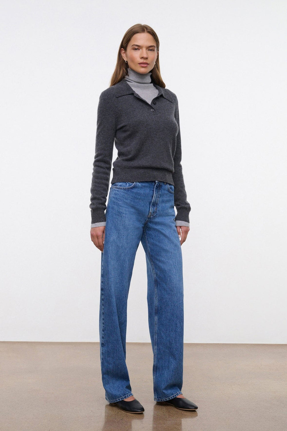LEO HIGH RISE JEAN VINTAGE WASH - STAUD outlet