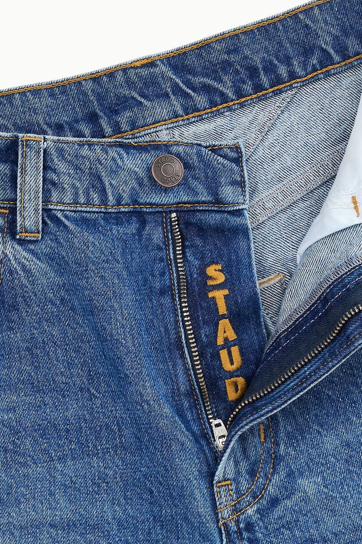LEO HIGH RISE JEAN VINTAGE WASH - STAUD outlet
