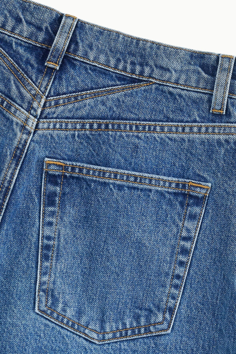 LEO HIGH RISE JEAN VINTAGE WASH - STAUD outlet