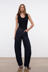 JACKSON BARREL JEAN INDIGO - STAUD sale