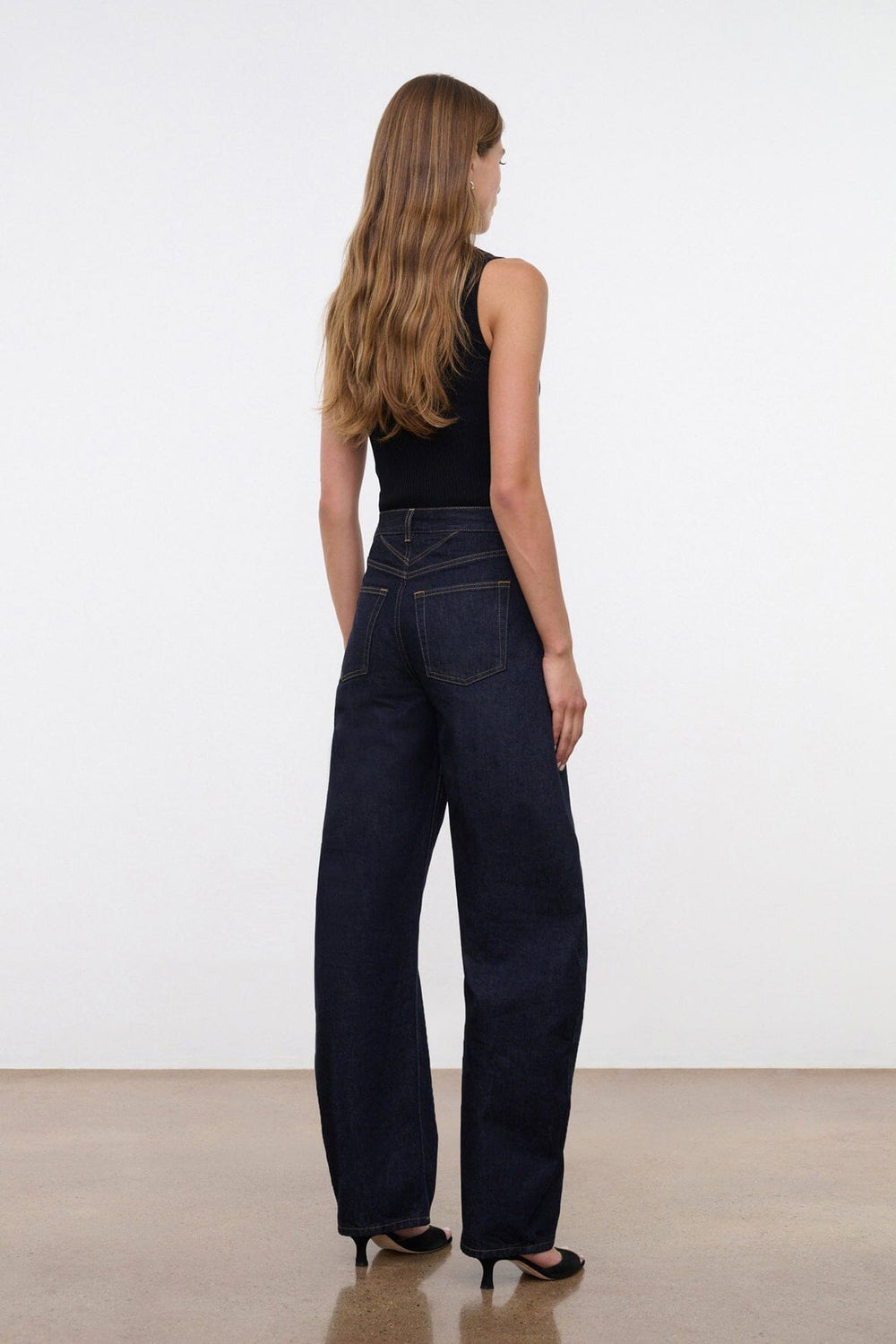 JACKSON BARREL JEAN INDIGO - STAUD sale