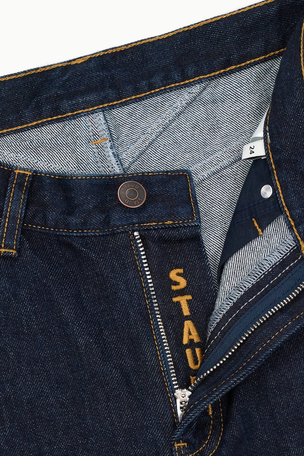 JACKSON BARREL JEAN INDIGO - STAUD sale