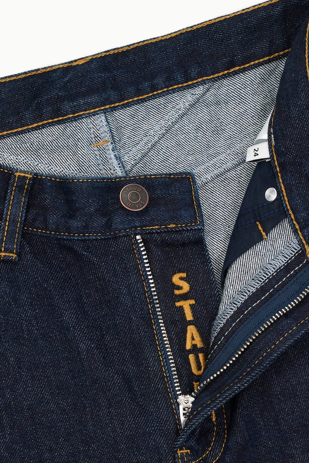 JACKSON BARREL JEAN INDIGO - STAUD sale