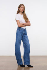 JACKSON BARREL JEAN VINTAGE WASH - STAUD sale