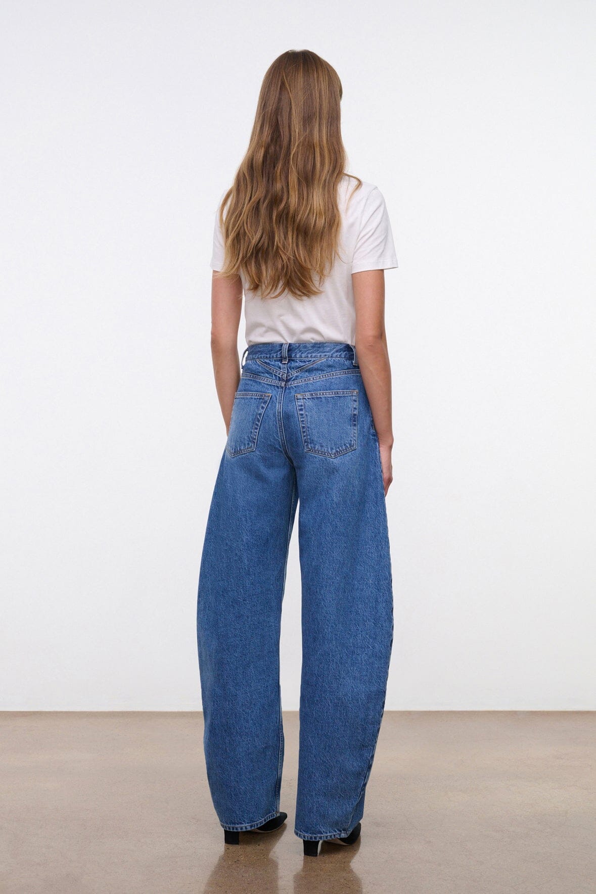 JACKSON BARREL JEAN VINTAGE WASH - STAUD sale