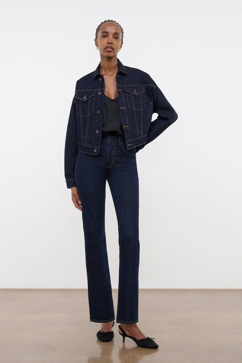 GLEN DENIM JACKET INDIGO - STAUD outlet