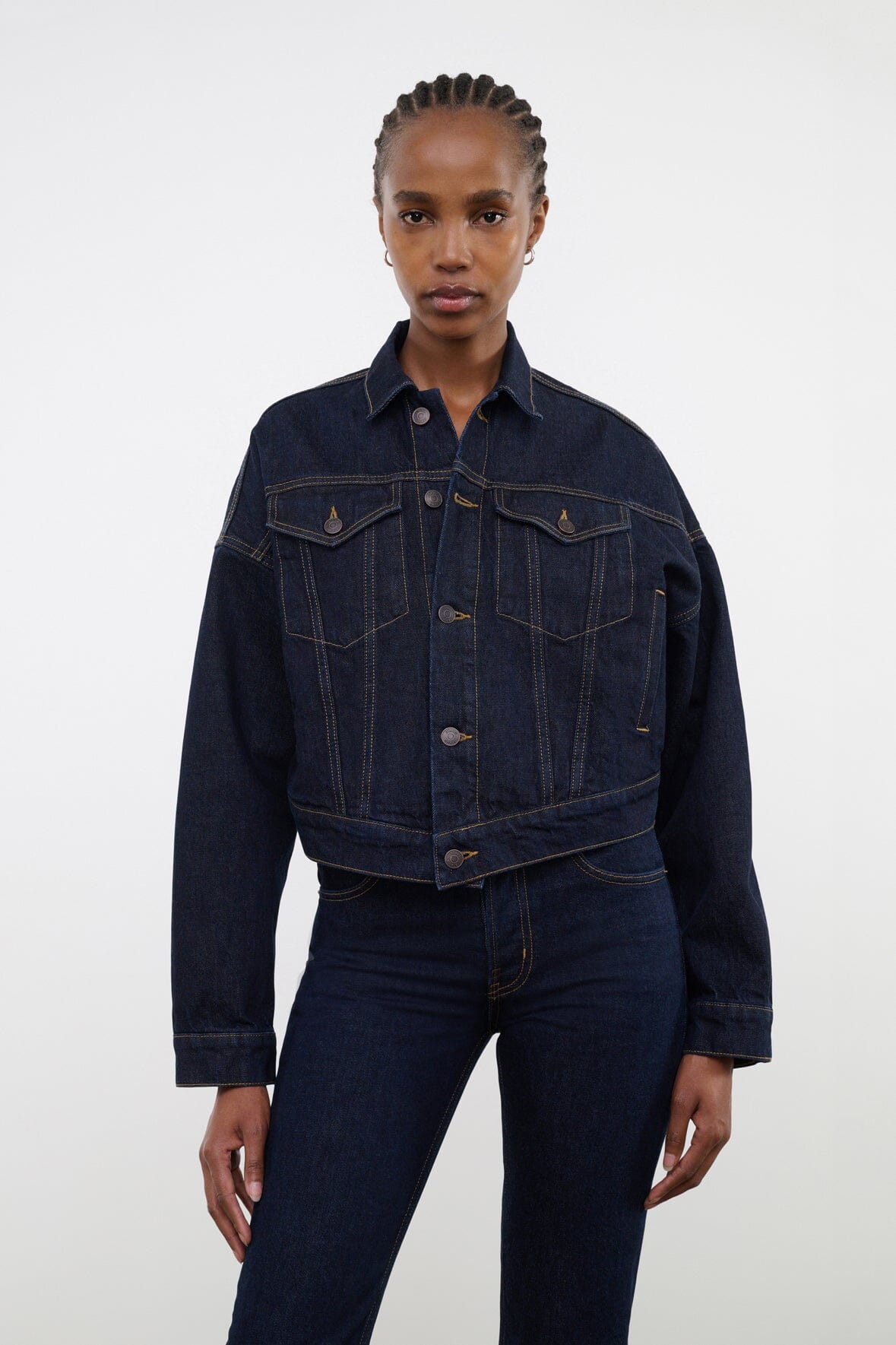 GLEN DENIM JACKET INDIGO - STAUD outlet