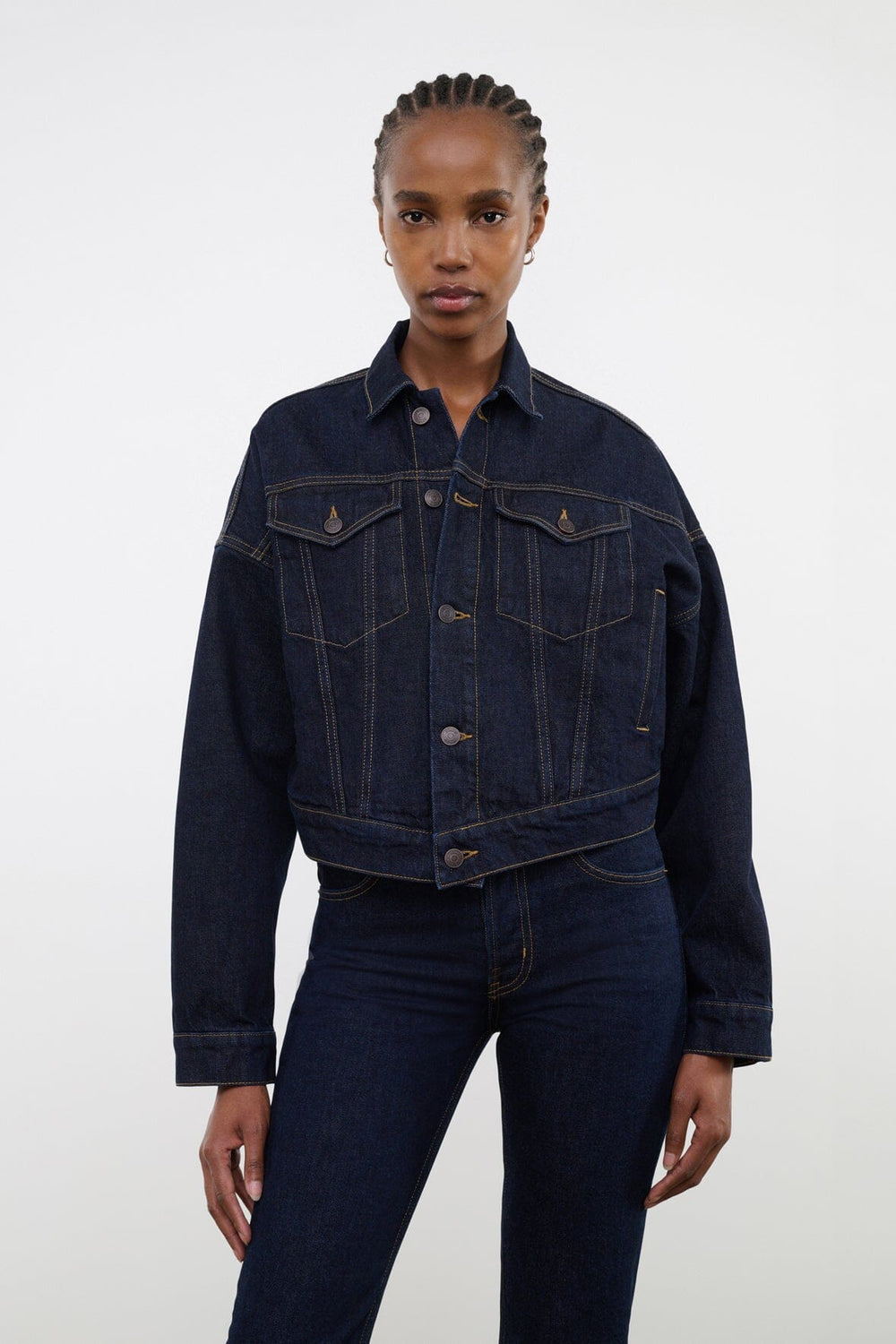 GLEN DENIM JACKET INDIGO - STAUD outlet
