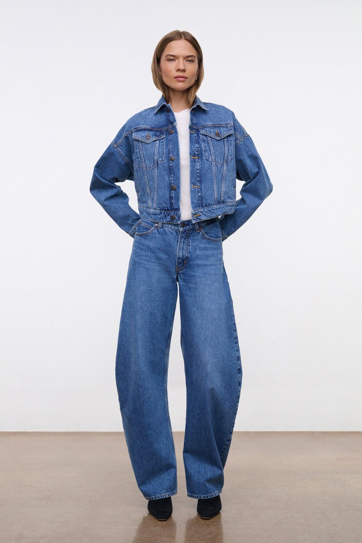 GLEN DENIM JACKET VINTAGE WASH - STAUD US