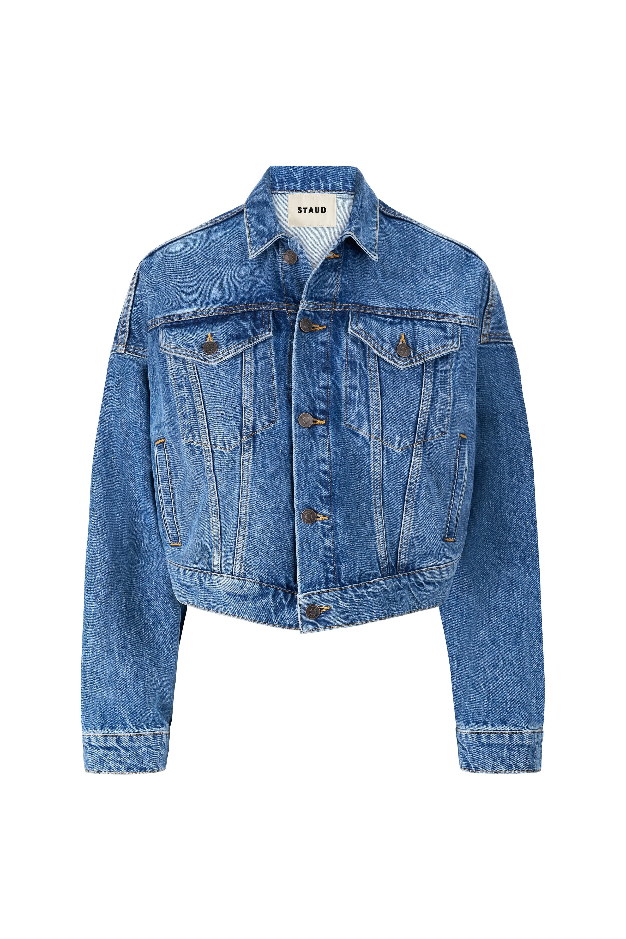GLEN DENIM JACKET VINTAGE WASH - STAUD US