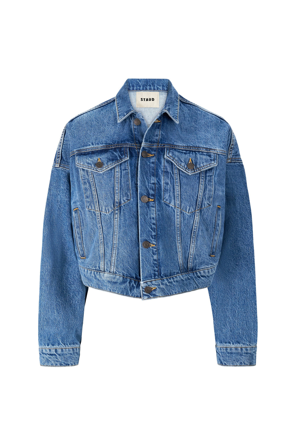 GLEN DENIM JACKET VINTAGE WASH - STAUD US