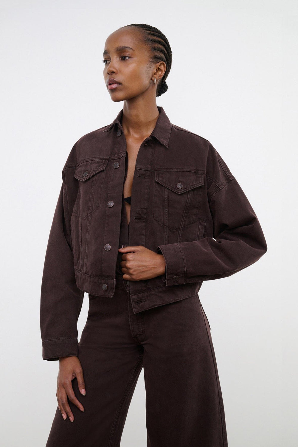 GLEN DENIM JACKET EARTH - STAUD near me