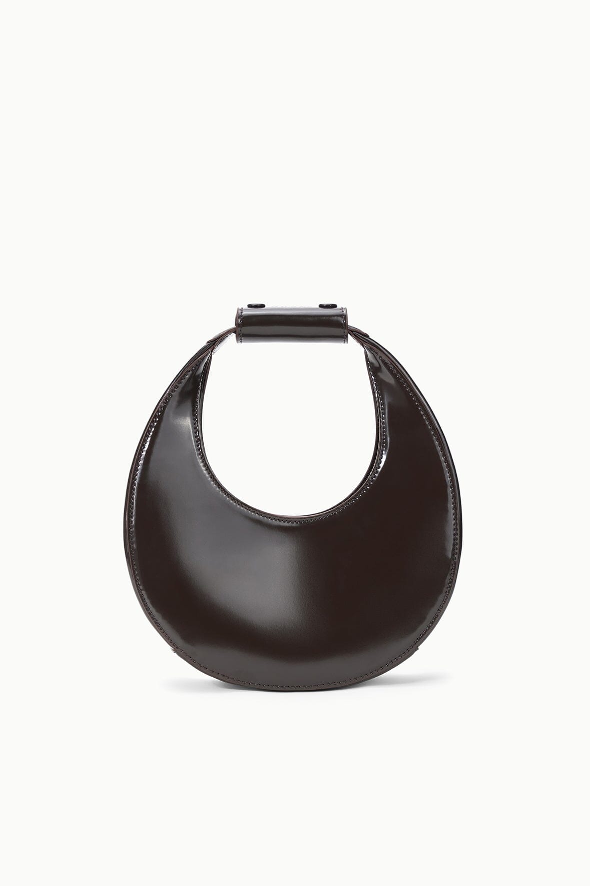 MINI MOON BAG ESPRESSO LEATHER - STAUD online