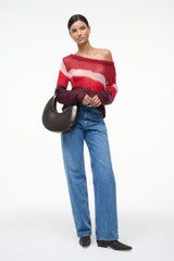 MOON TOTE BAG ESPRESSO LEATHER - STAUD near me