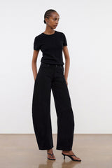 JACKSON BARREL JEAN BLACK - STAUD sale