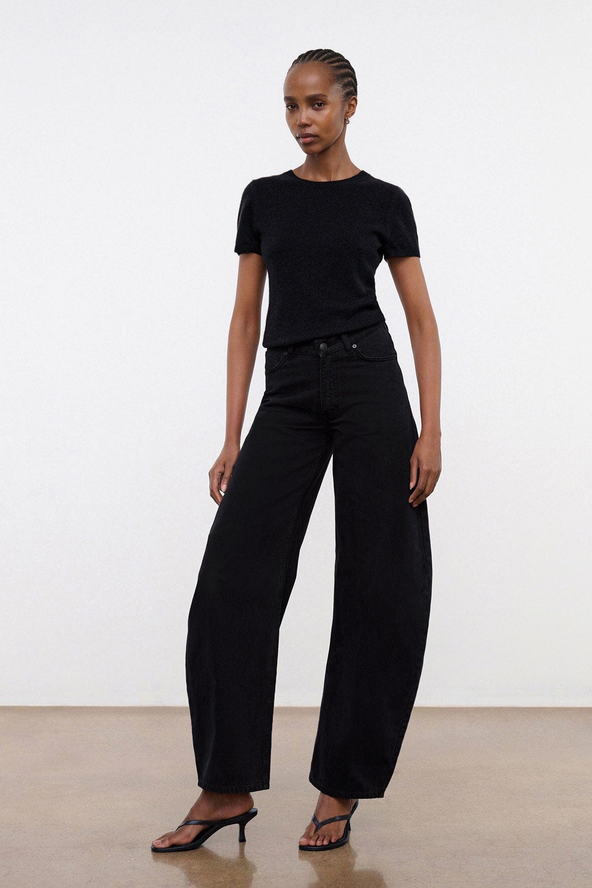 JACKSON BARREL JEAN BLACK - STAUD sale
