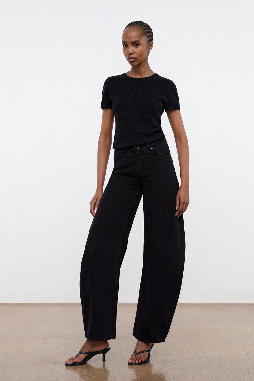 JACKSON BARREL JEAN BLACK - STAUD sale