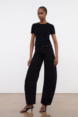 JACKSON BARREL JEAN BLACK - STAUD sale