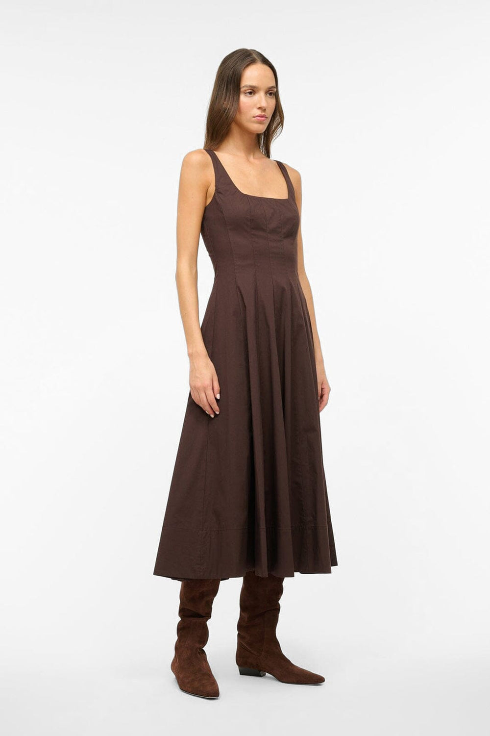 WELLS DRESS EARTH - STAUD sale