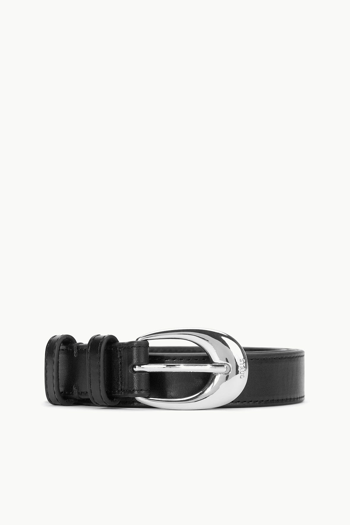MOON BUCKLE BELT - 26MM BLACK SILVER - STAUD near me