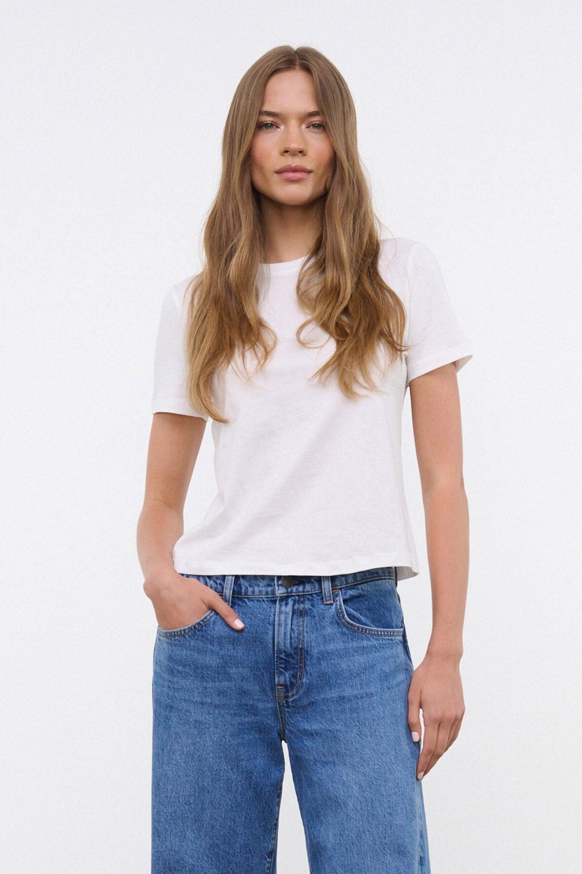 CREW NECK T SHIRT WHITE - STAUD near me