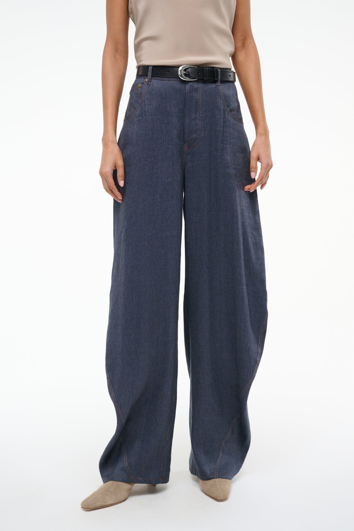 HARRISON PANT CHAMBRAY - STAUD near me