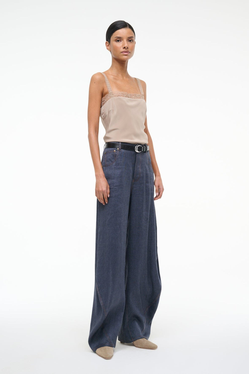 HARRISON PANT CHAMBRAY - STAUD near me