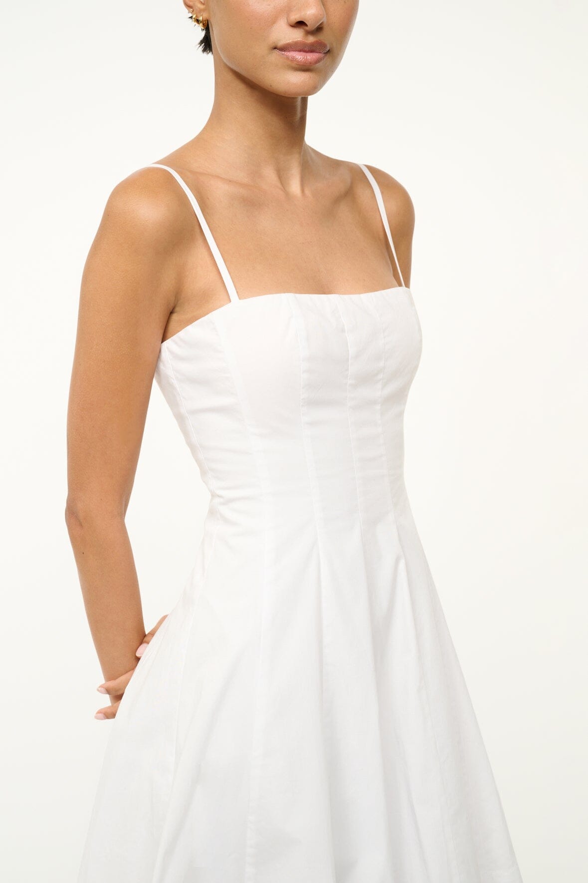 WYLIE MINI DRESS WHITE - STAUD near me
